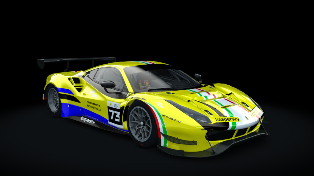 Ferrari 488 GT3 Evo 2020, skin fes_2021_73_yellow