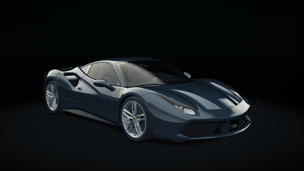 Ferrari 488 GTB, skin 07_blu_abu_dhabi