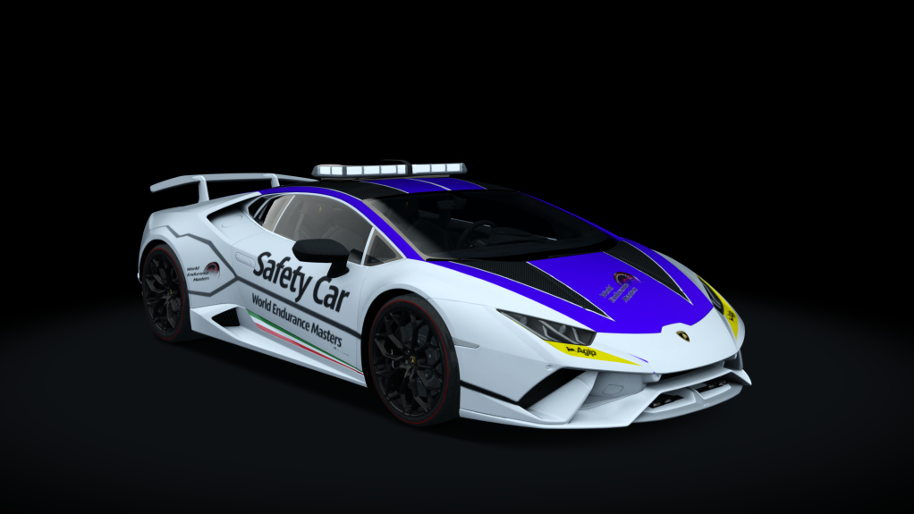 Lamborghini Huracan SC, skin safety_car_blue