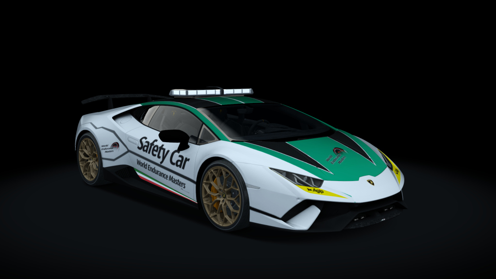 Lamborghini Huracan SC, skin safety_car_green