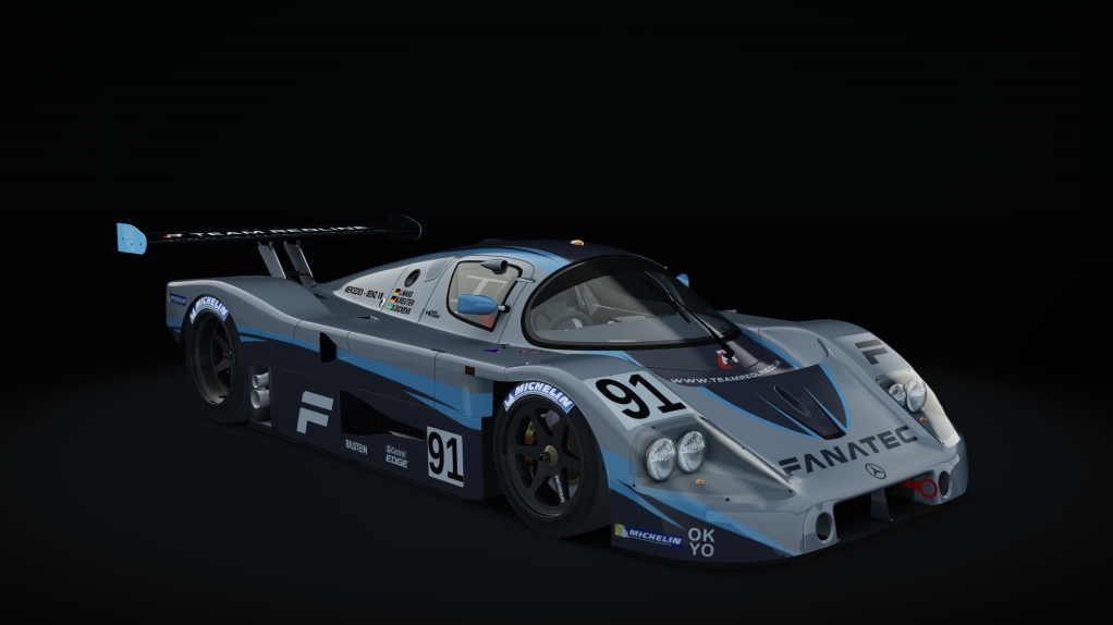 Mercedes-Benz C9 1989 LM, skin 05_team_redline_blue