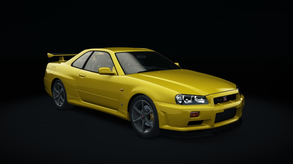 Nissan Skyline GTR R34 MTBRacing, skin 04_lightning_yellow