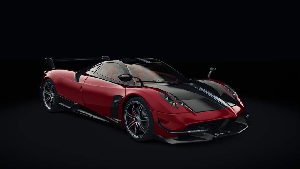 Pagani Huayra BC, skin red_carbon_silver