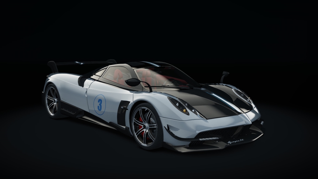 Pagani Huayra BC, skin silver_carbon_white_3