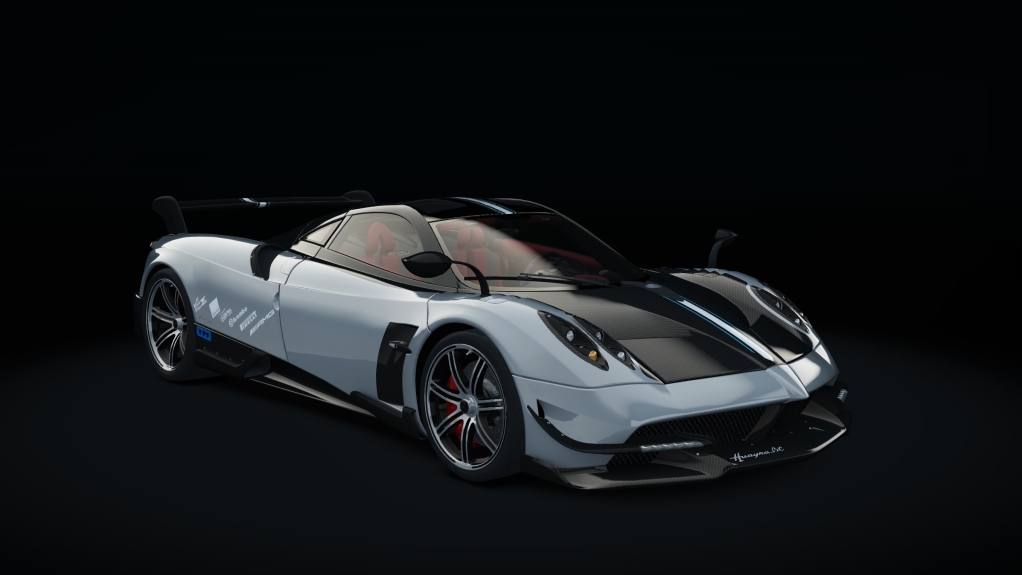 Pagani Huayra BC, skin silver_carbon_white_b