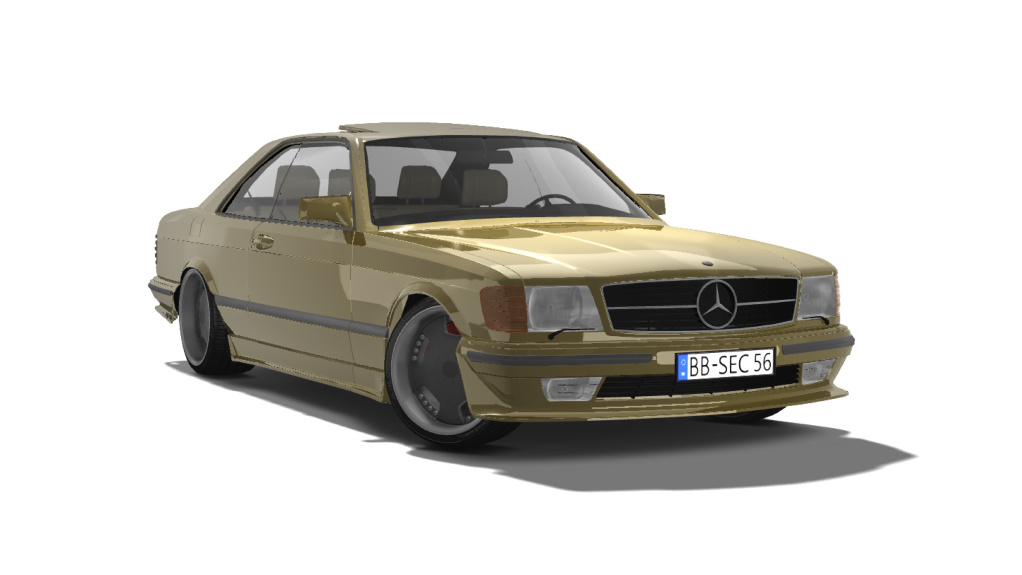 !Mercedes-Benz 560SEC AMG 6.0, skin Gold