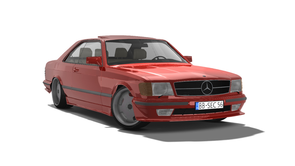 !Mercedes-Benz 560SEC AMG 6.0, skin Hot_Red