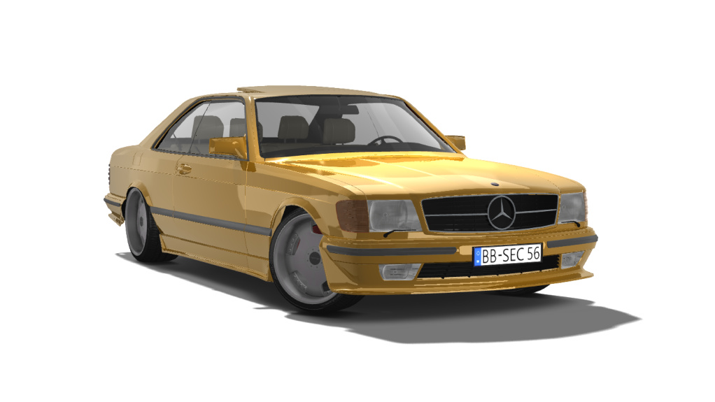 !Mercedes-Benz 560SEC AMG 6.0, skin Solar_Yellow