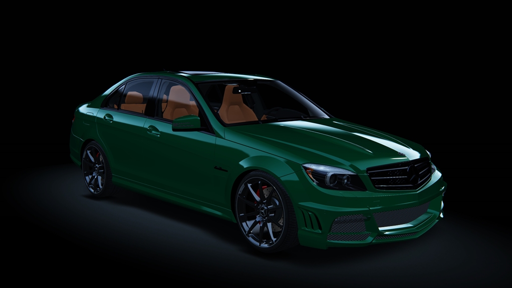 Mercedes-Benz C63 AMG, skin British_Green