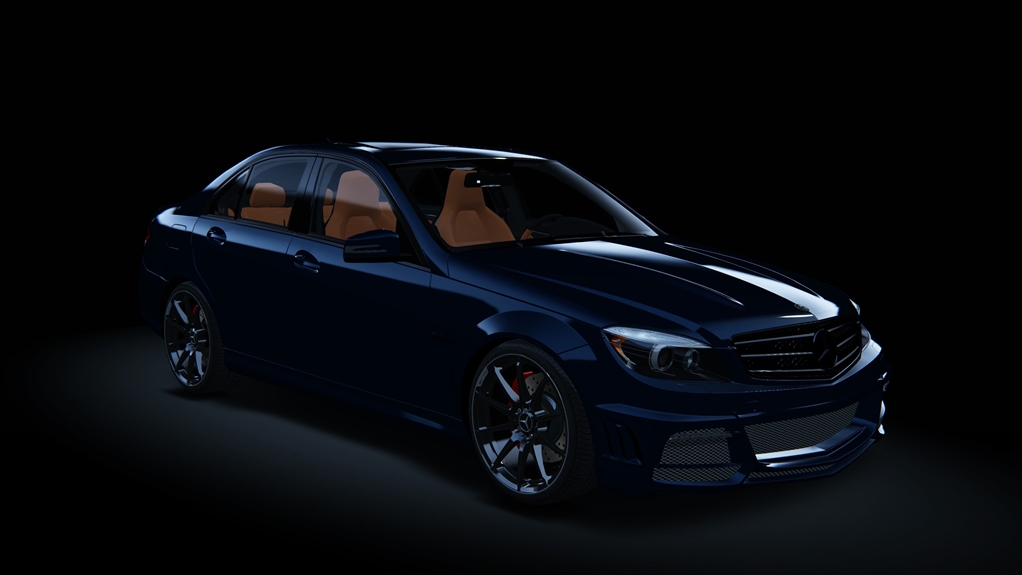 Mercedes-Benz C63 AMG, skin Dark_Blue