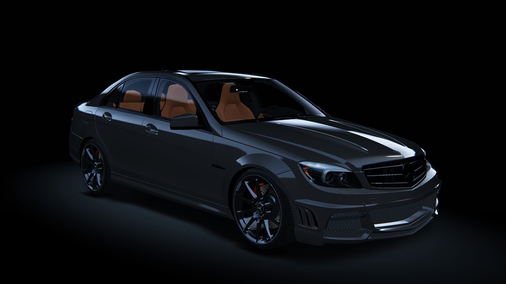 Mercedes-Benz C63 AMG, skin Gun_Metal_Grey