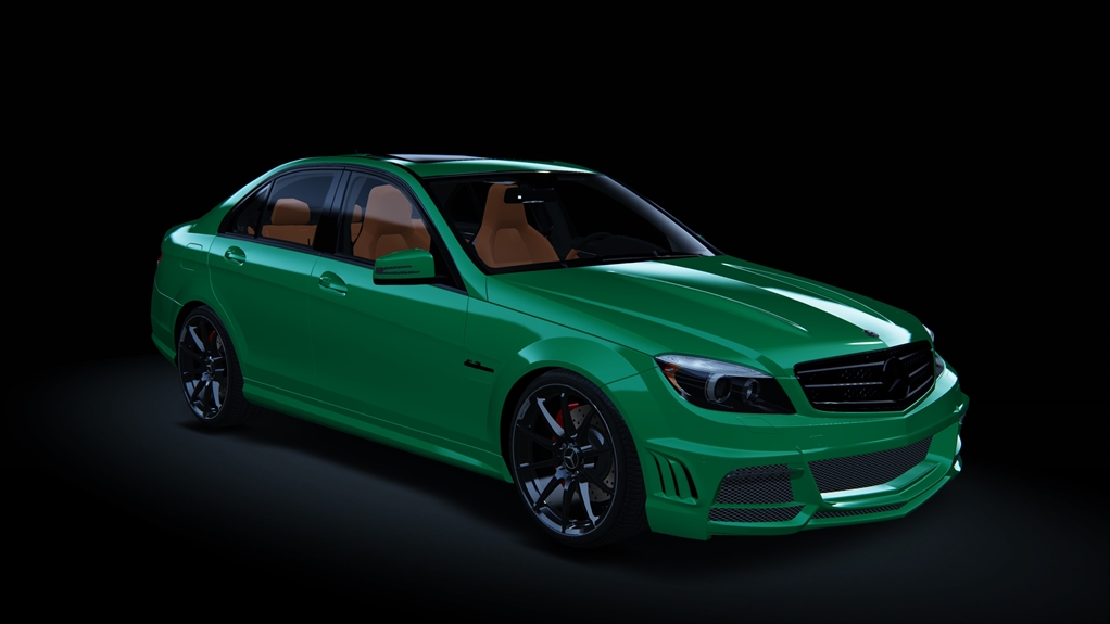 Mercedes-Benz C63 AMG, skin Racing_Green