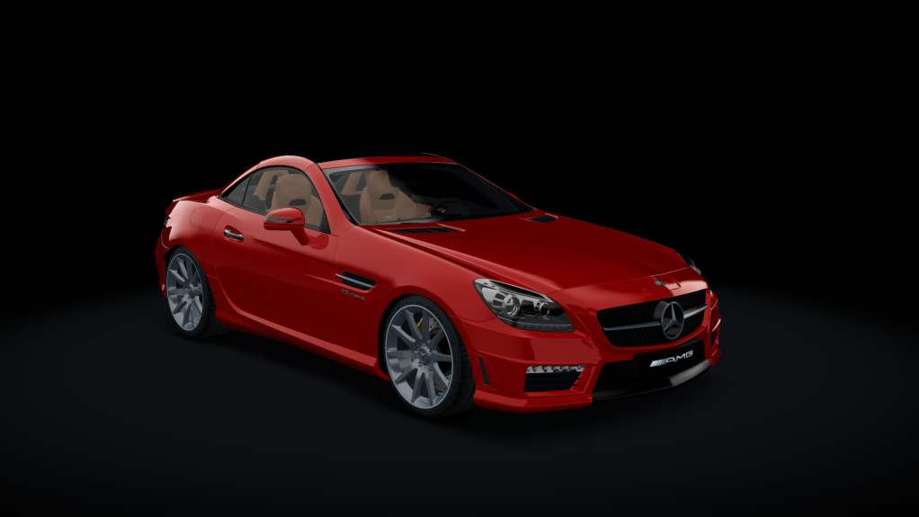 Mercedes-Benz SLK55 AMG, skin Hot_Red