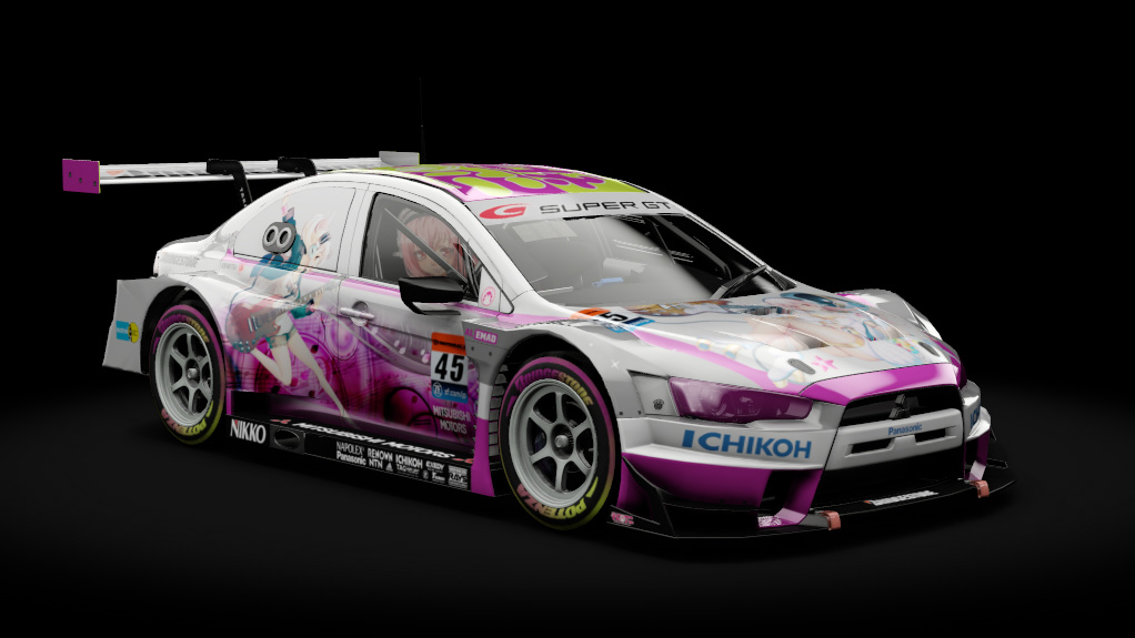 Mitsubishi Lancer EVO GT500, skin super_sonico