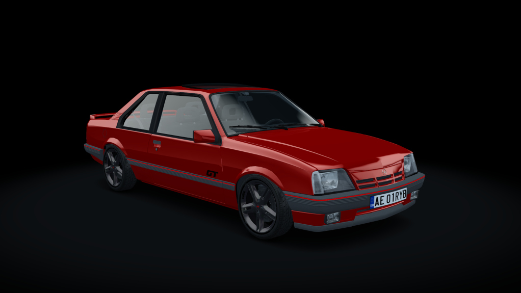 Opel Ascona C GT 2.0i, skin red_gt