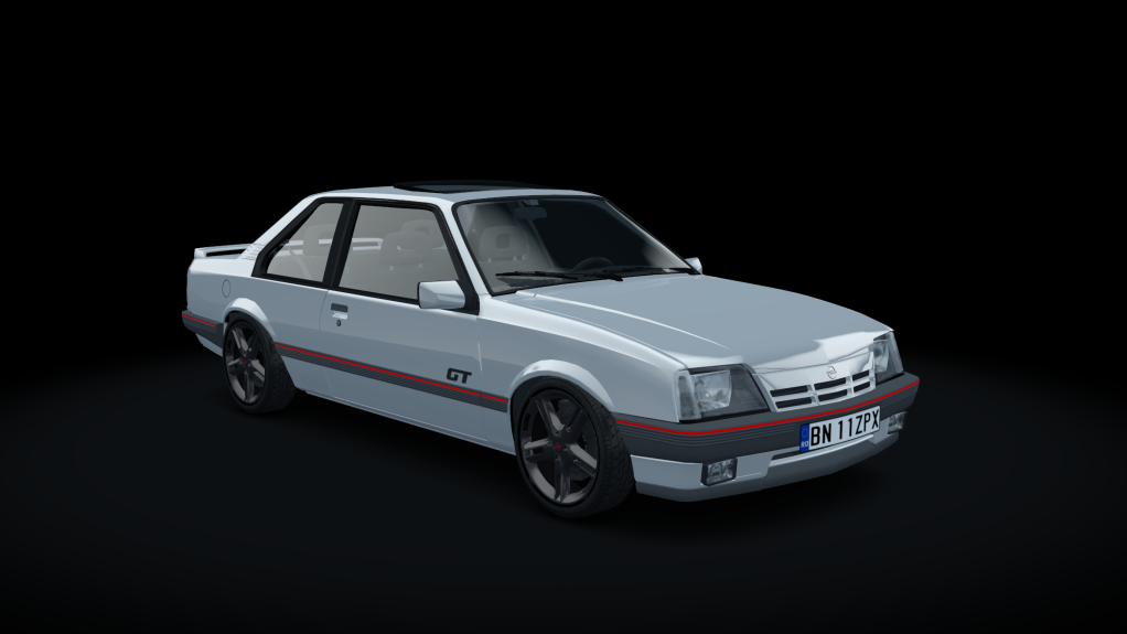 Opel Ascona C GT 2.0i, skin white_gt