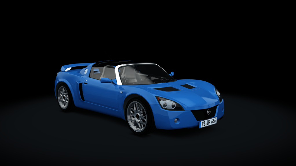 Opel Speedster, skin golf_blue