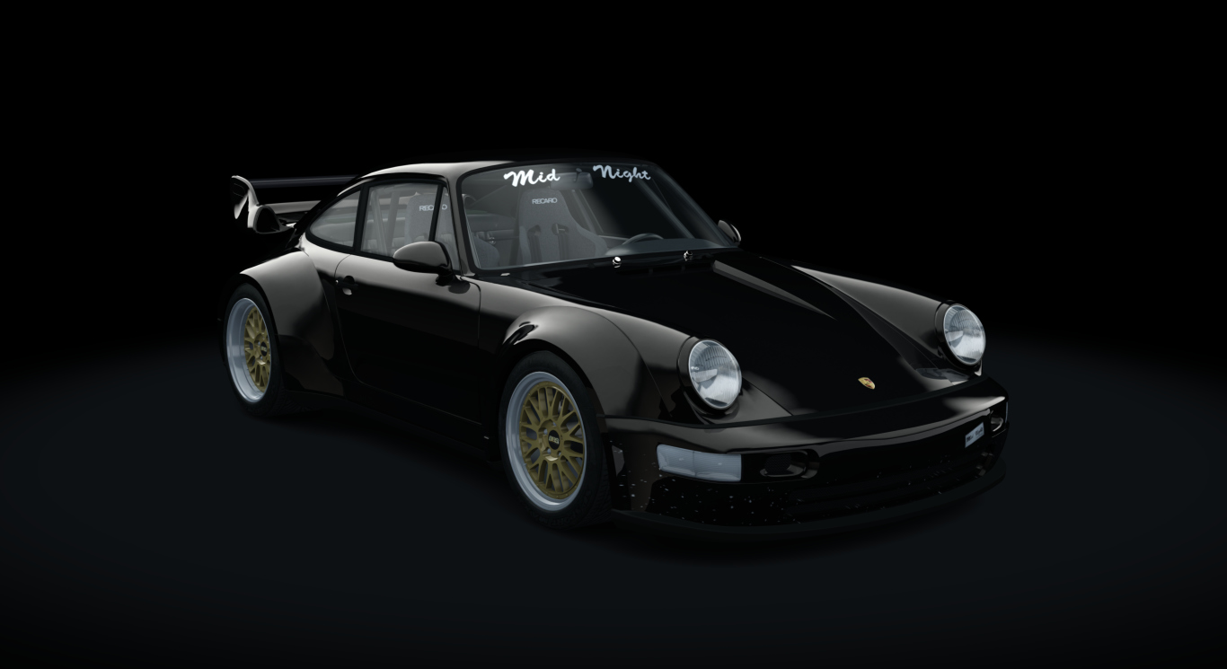 Porsche 911 (964) Turbo RWB 1991 Tuned, skin 02_black_golden