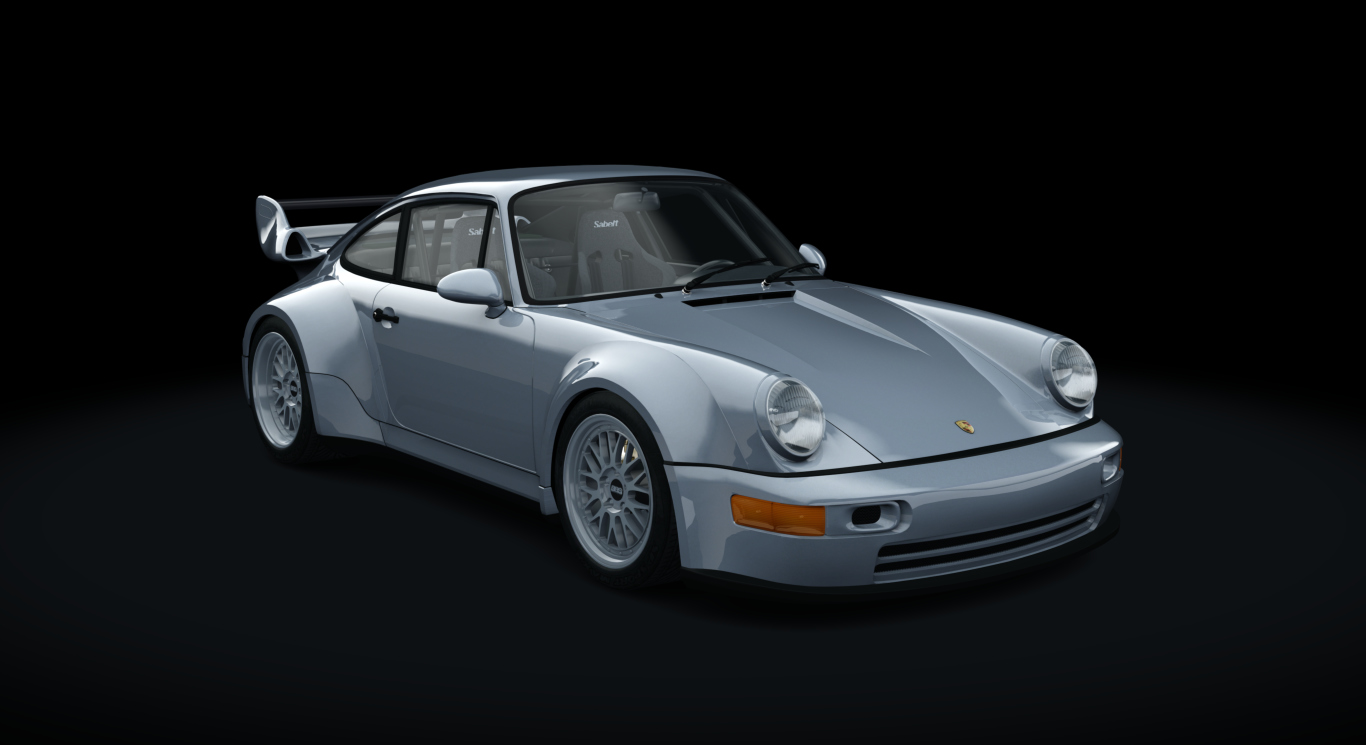 Porsche 911 (964) Turbo RWB 1991 Tuned, skin 04_polar_silver_black