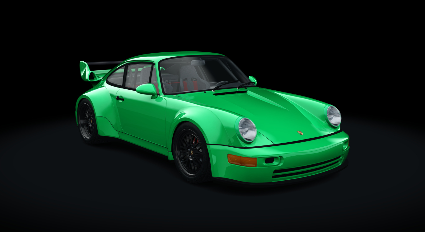 Porsche 911 (964) Turbo RWB 1991 Tuned, skin 07_signal_green