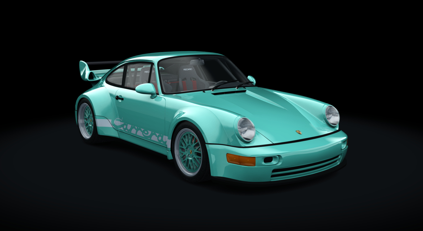 Porsche 911 (964) Turbo RWB 1991 Tuned, skin 08_mint_green