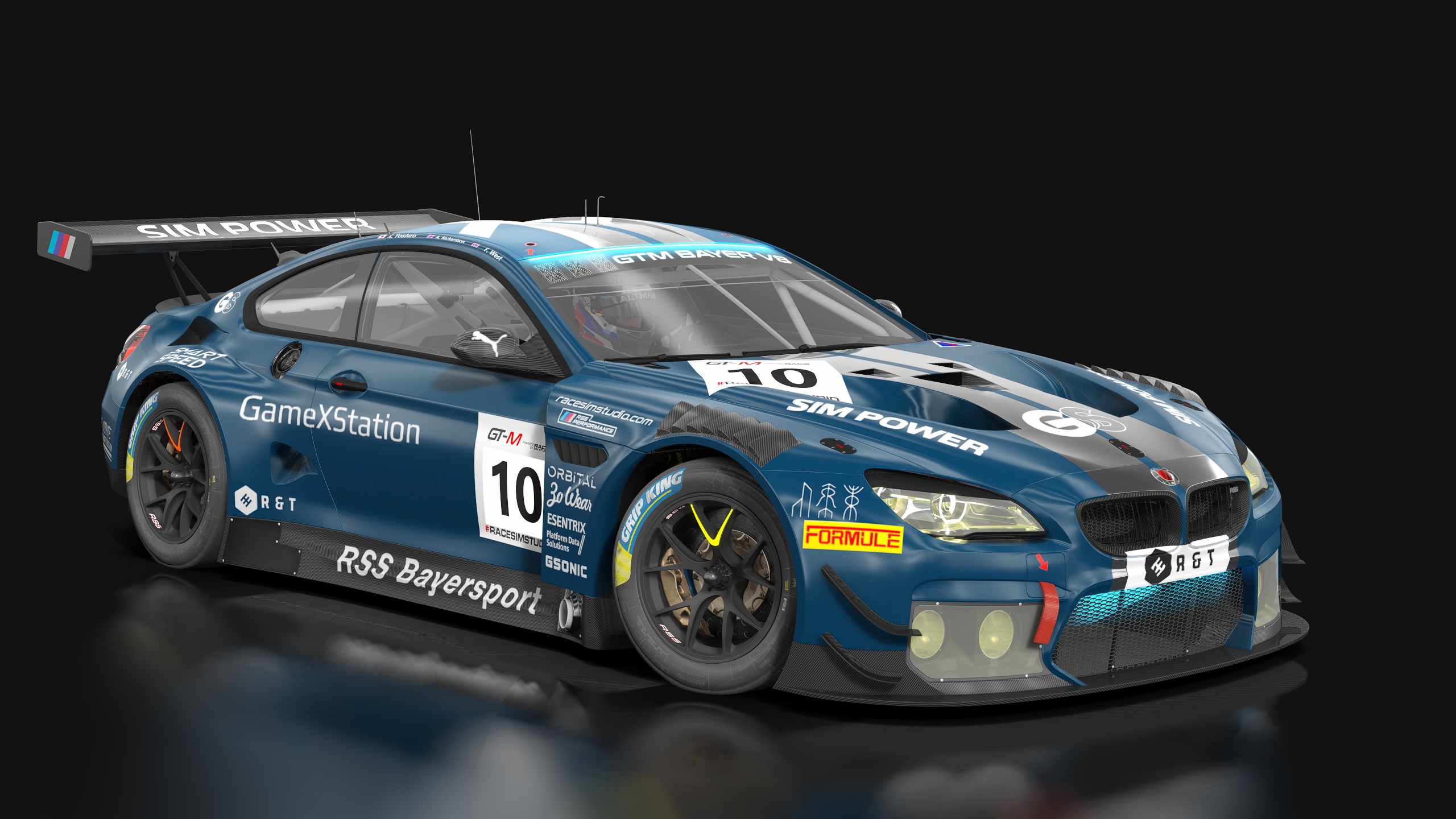 GT-M Bayer V8, skin 03_rss_blue_dgt