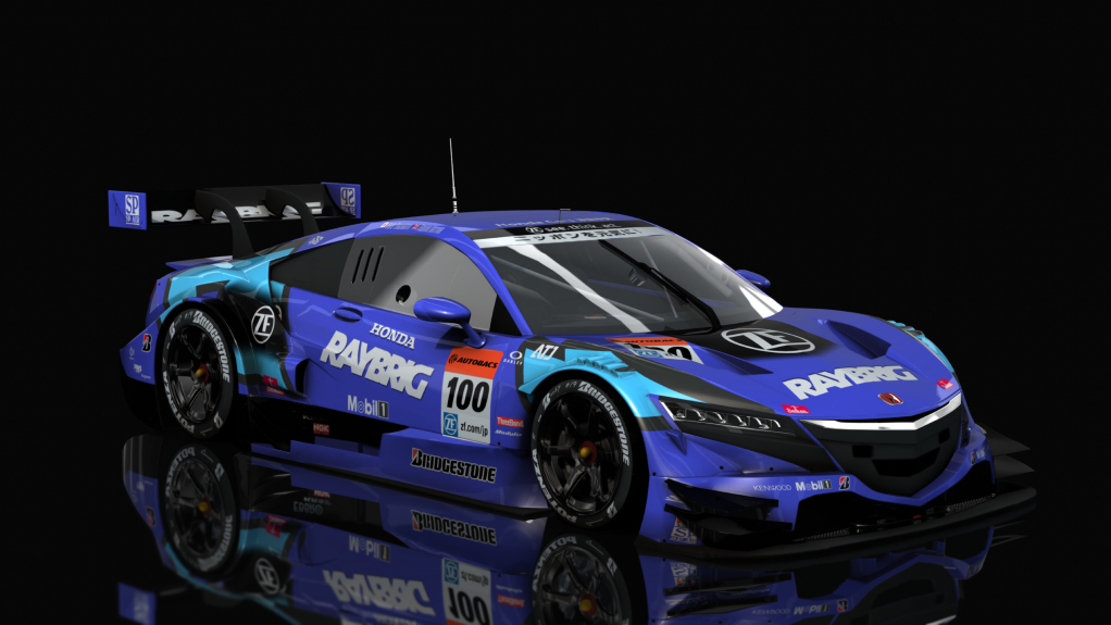 SRV Honda NSX-GT GT500, skin 2018 Raybrig 100