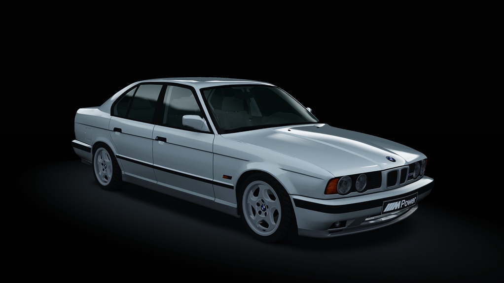 BMW M5 (E34), skin Arctic_Silver