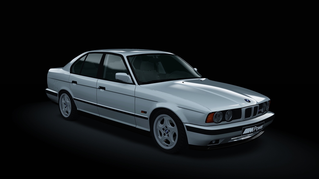 BMW M5 (E34), skin Arctic_Silver_b