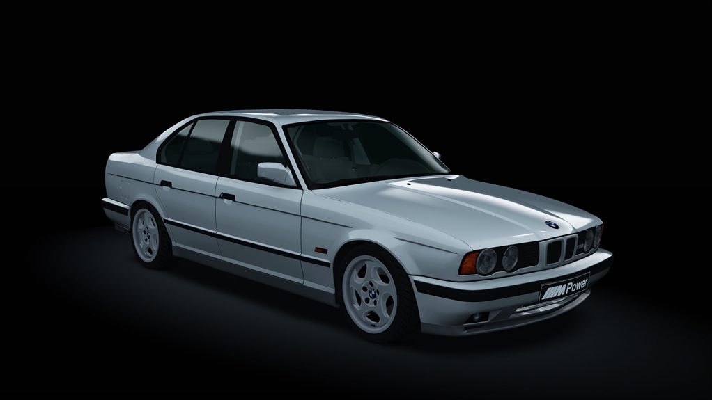 BMW M5 (E34), skin Arctic_Silver_c