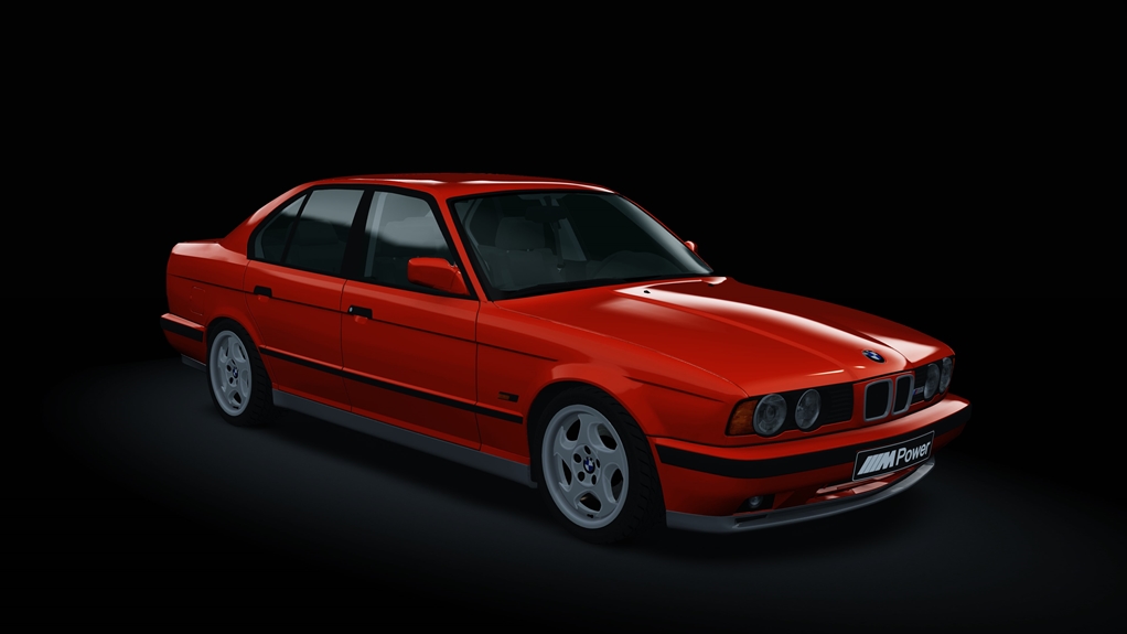 BMW M5 (E34), skin Bright_Red