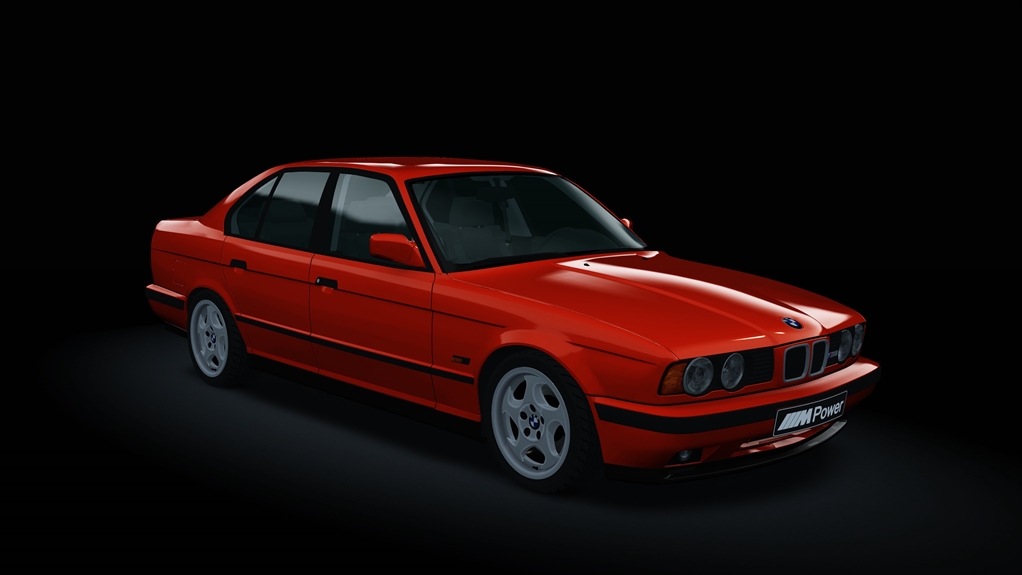 BMW M5 (E34), skin Bright_Red_b