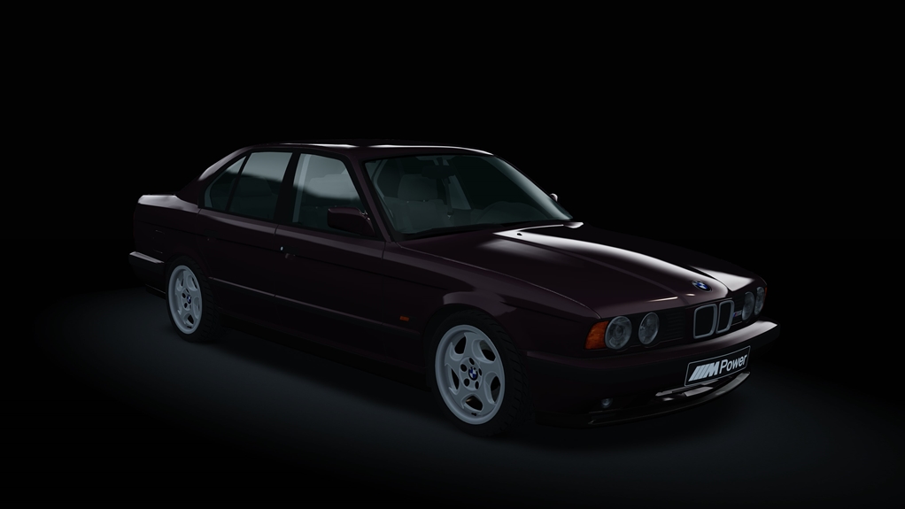 BMW M5 (E34), skin Brocade_Red_b