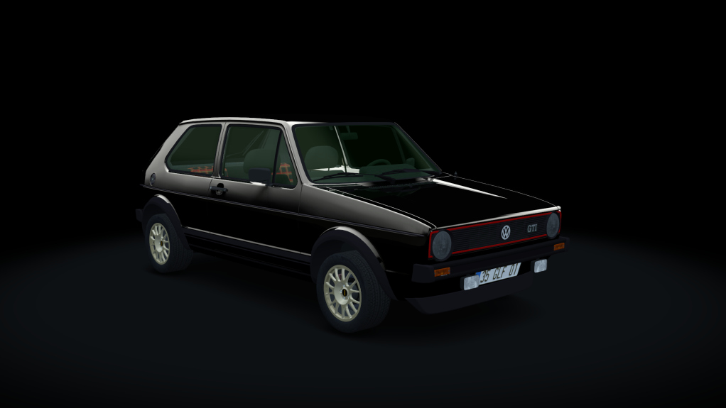 VOLKSWAGEN GOLF GTI MK1, skin Black