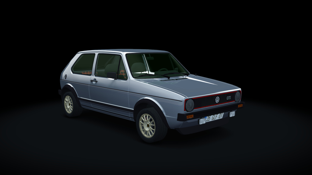 VOLKSWAGEN GOLF GTI MK1, skin Diamond_Silver