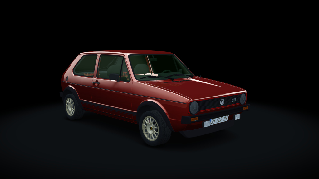 VOLKSWAGEN GOLF GTI MK1, skin Mars_Red