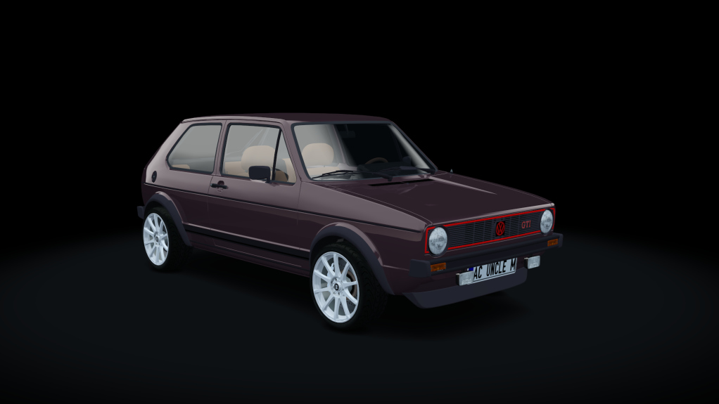 VOLKSWAGEN GOLF GTI MK1 1.8T, skin Dirty_Violet