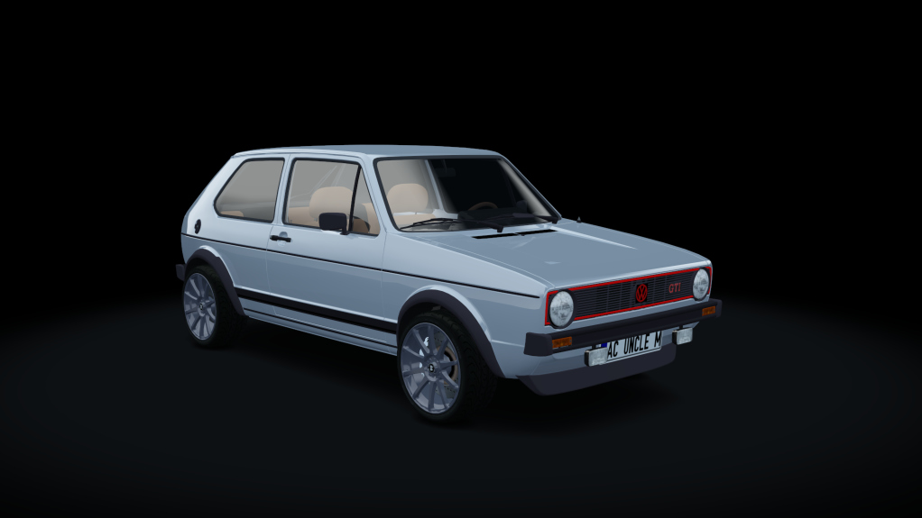 VOLKSWAGEN GOLF GTI MK1 1.8T, skin Satin_Silver