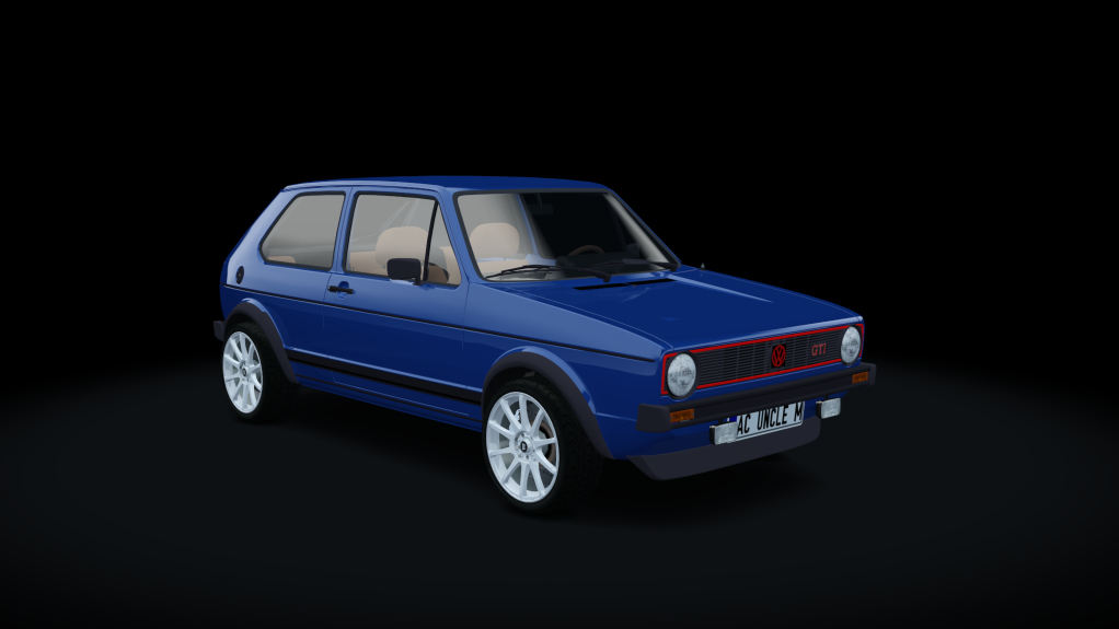 VOLKSWAGEN GOLF GTI MK1 1.8T, skin Xenon_Blue