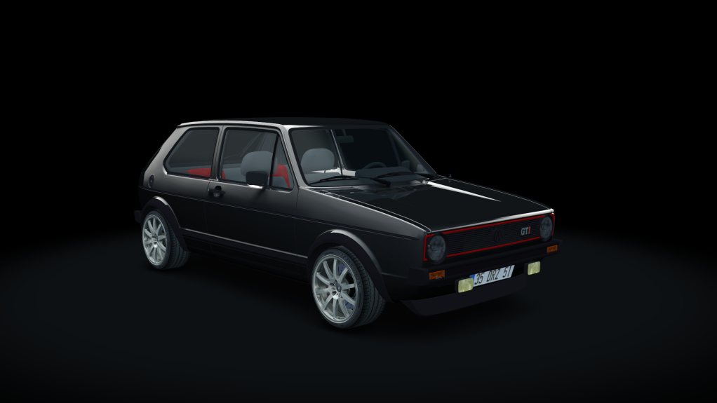 VOLKSWAGEN GOLF GTI MK1 1.8T, skin brilliant_black