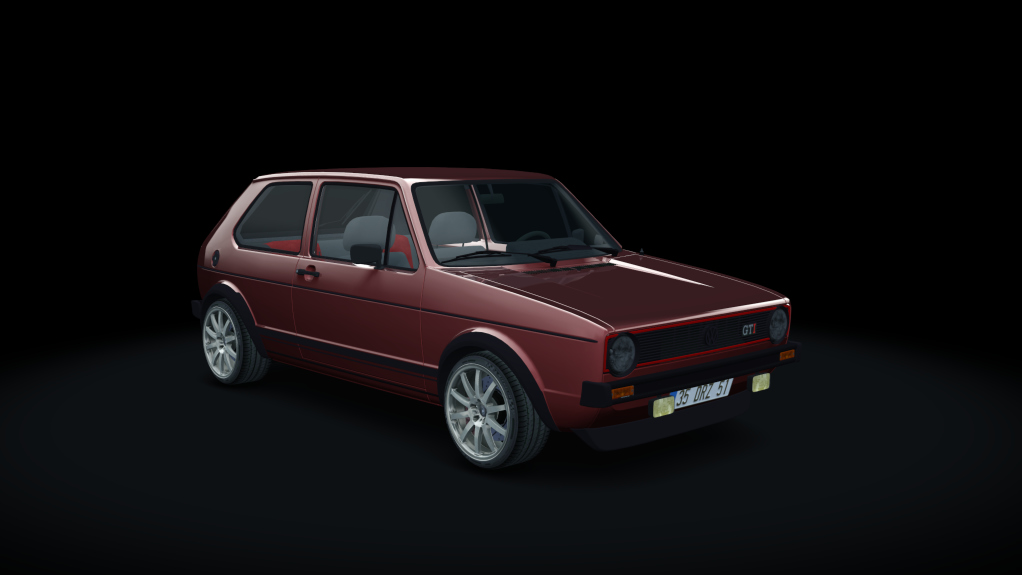 VOLKSWAGEN GOLF GTI MK1 1.8T, skin garnet_red