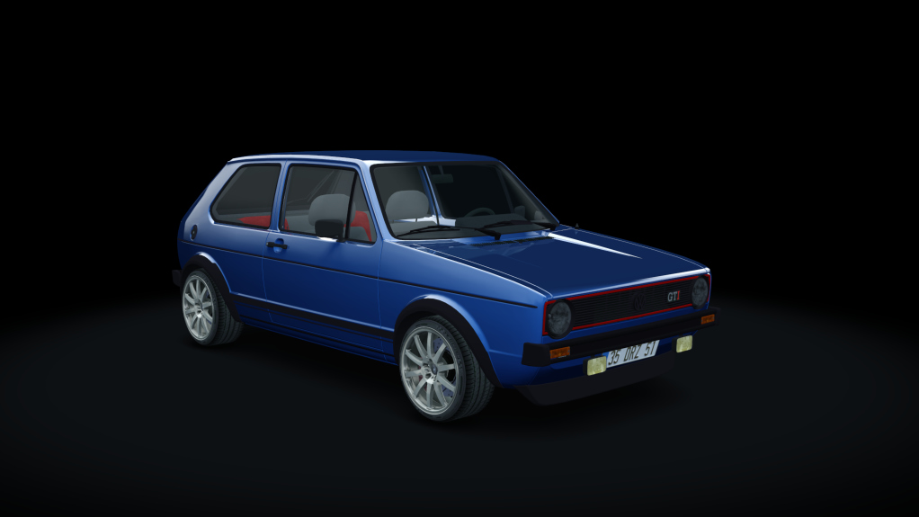 VOLKSWAGEN GOLF GTI MK1 1.8T, skin pelican_blue