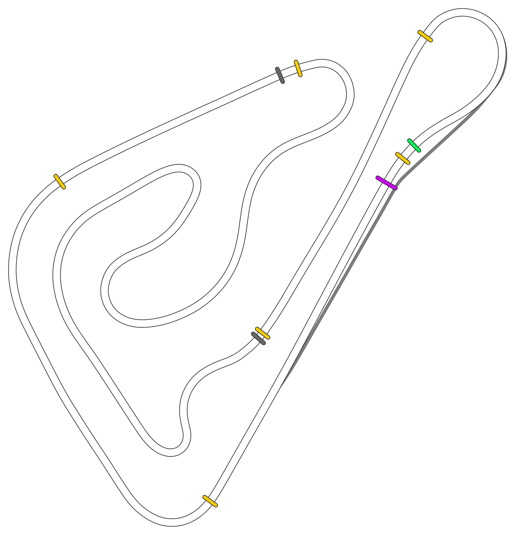 SRV Slovakiaring 2023 - Layout GP (3xDRS)