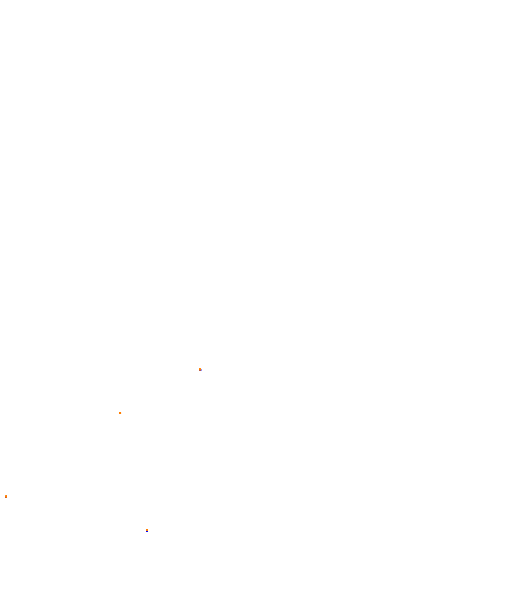 SRV Barcelona layout GP (3xDRS) collisions