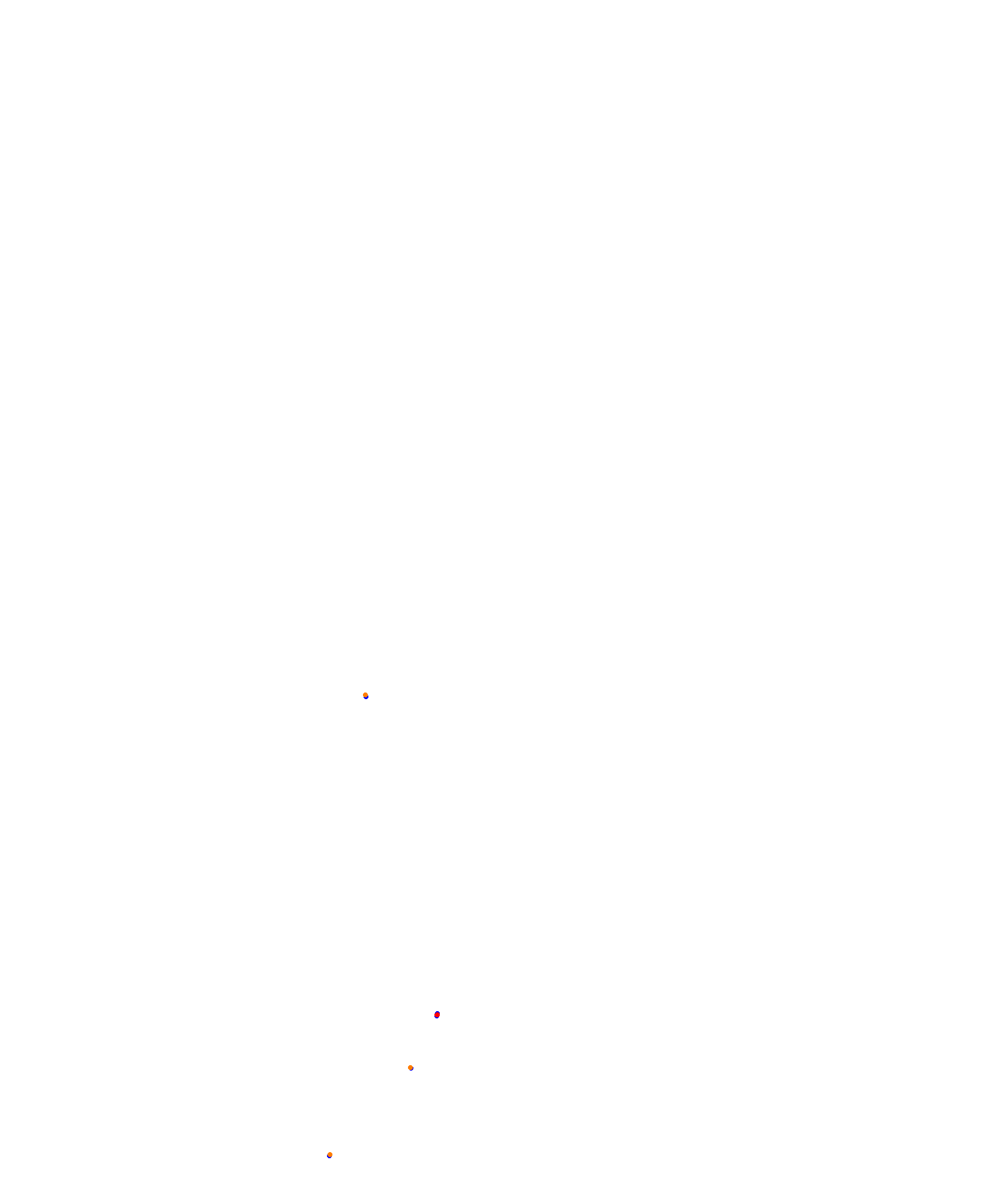 SRV Barcelona layout GP (3xDRS) collisions