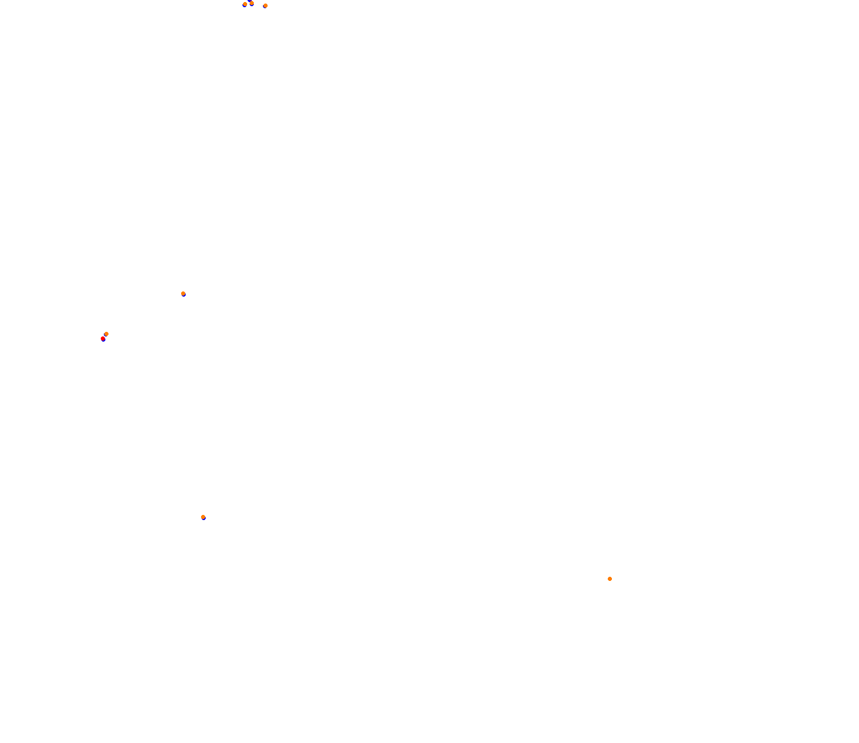 SRV Zandvoort 2020 - Layout GP collisions