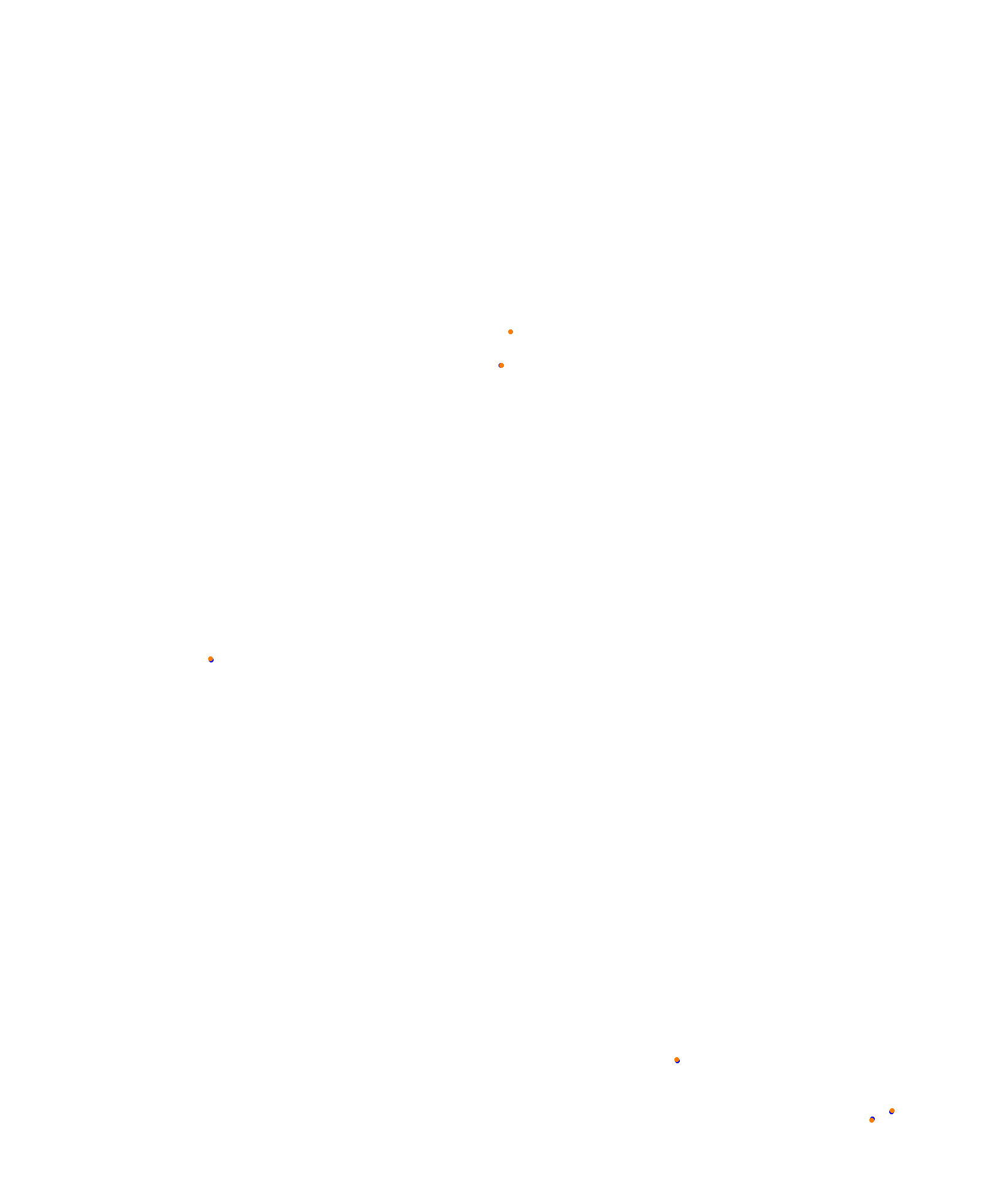 SRV Melbourne Layout GP (3xDRS) collisions