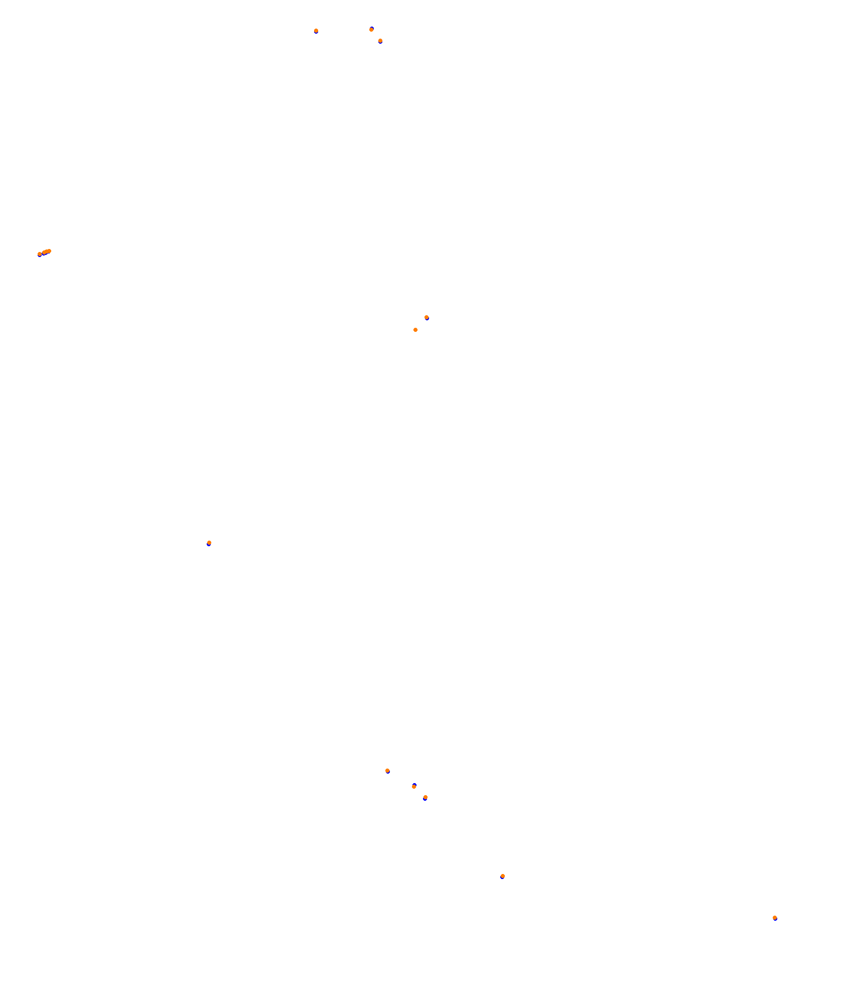 SRV Melbourne Layout GP (3xDRS) collisions