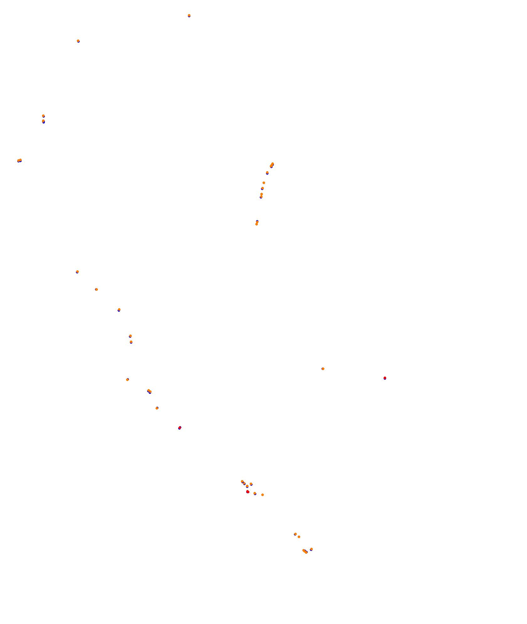 SRV Melbourne Layout GP (3xDRS) collisions