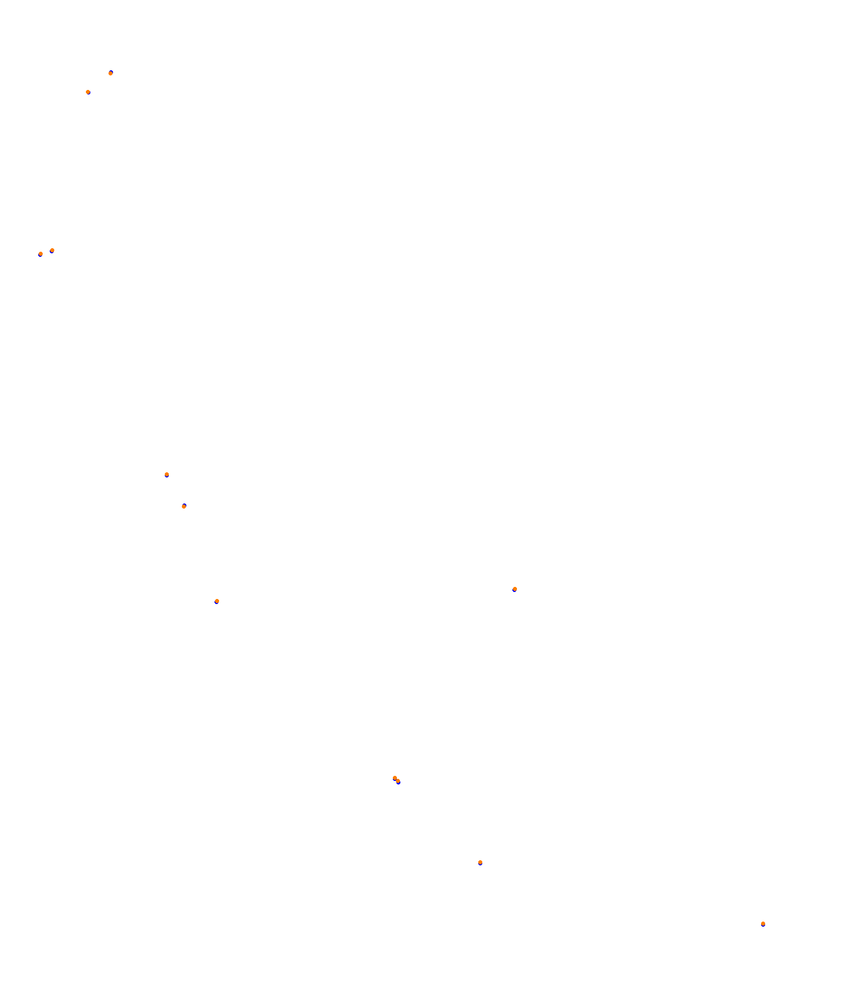 SRV Melbourne Layout GP (3xDRS) collisions